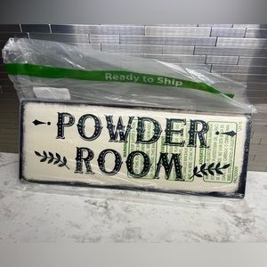 NEW Powder Room Vintage Rustic Sign